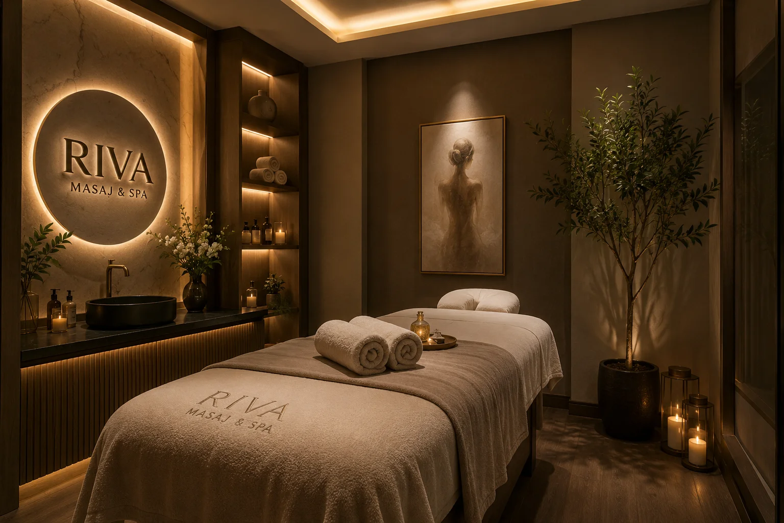 Riva Masaj & Spa sakin uygulama odası
